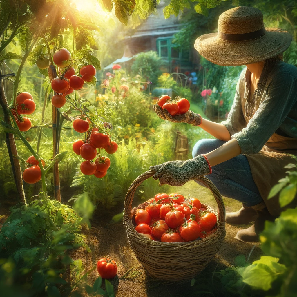 how to harvest tomatoes